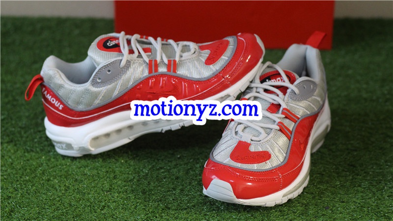 Nike Air Max 98 Supreme Red Silver